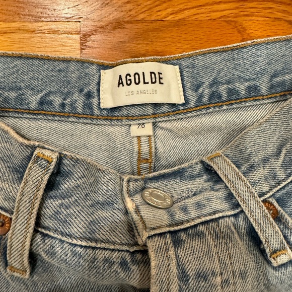 Agolde Riley High Rise Straight Crop - Picture 5 of 7